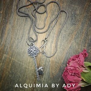 Alquimia Silver Key Necklace + FROM GRANDMA’S notebook